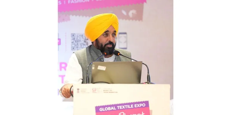 Punjab Textile Industry Has Strong Growth Potential, Says CM Bhagwant Mann at Bharat Tex 2026